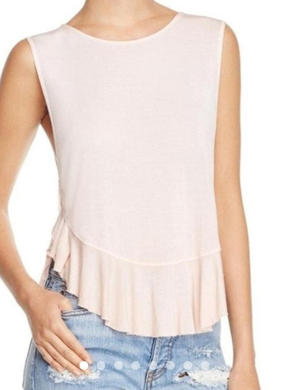 We the Free by Free People Uptown ruffled sleeveless tank top